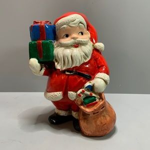 Vintage Christmas Santa Claus bank. Ardco Fine Quality Dallas made in Japan